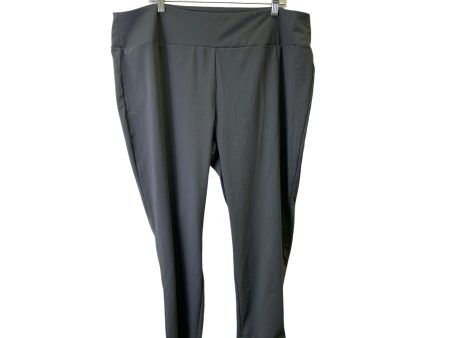 Athletic Leggings By Stylus In Grey, Size:3X on Sale