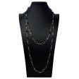 Black & Clear Bead Layered Necklace By Unbranded Online Hot Sale