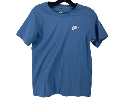 Athletic Top Short Sleeve By Nike In Blue, Size: L Online