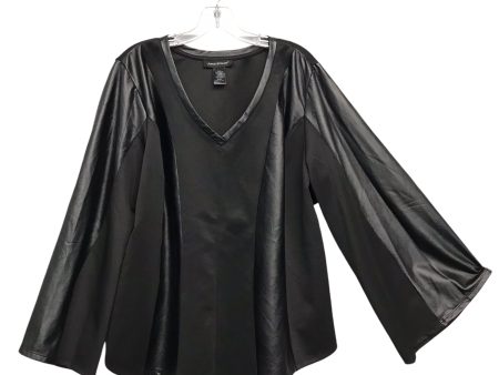 Top Ls By Ashley Stewart In Black, Size:3X Fashion