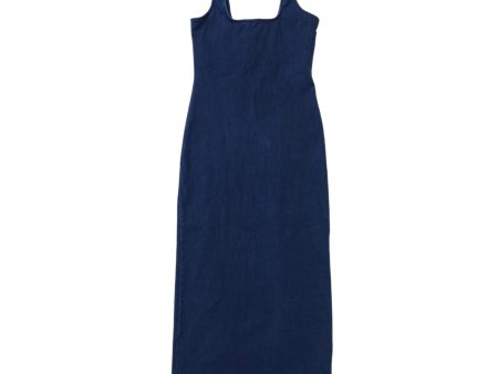 Dress Casual Maxi By Good American In Blue Denim, Size: M For Cheap