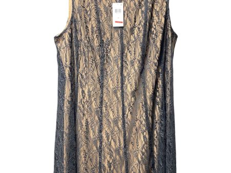 Dress Casual Short By Connected Apparel In Black & Tan, Size: 16 For Cheap