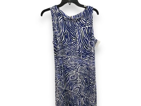 Dress Casual Midi By Tommy Bahama In Blue & White, Size: L For Sale