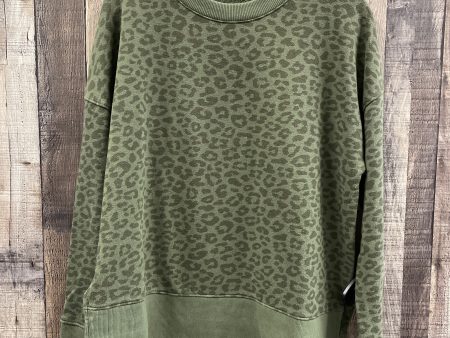 Sweatshirt Crewneck By Time And Tru In Green, Size: M Online Sale