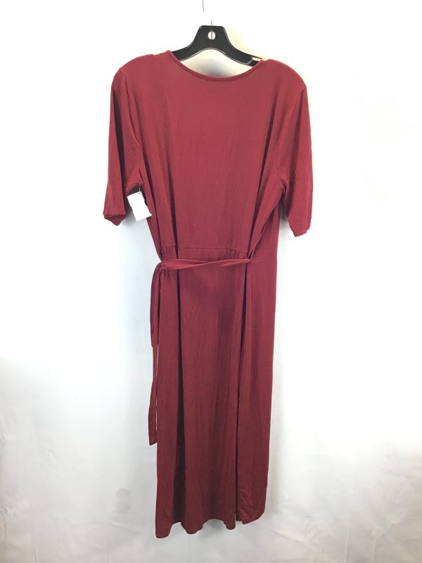 Dress Casual Midi By Merona In Red, Size: Xl Fashion