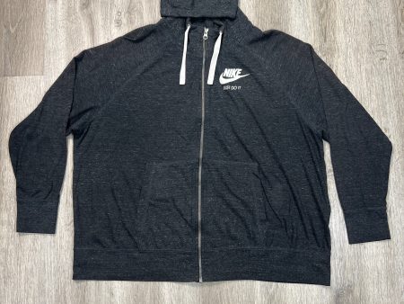 Athletic Jacket By Nike Apparel In Black, Size: 3x Online now