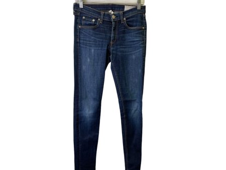 Jeans Skinny By Rag & Bones Jeans In Blue Denim, Size:4 Sale