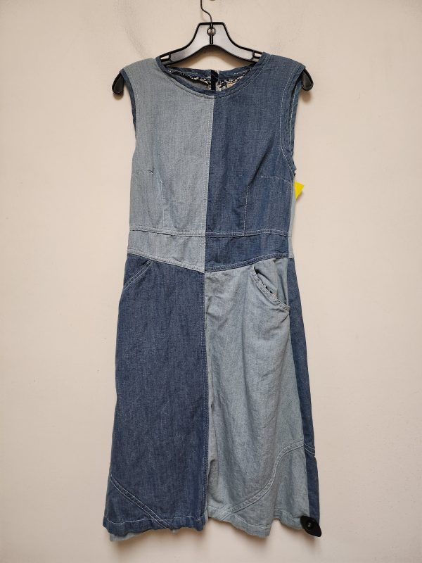 Dress Casual Midi By Holding Horses In Blue Denim, Size: M Discount