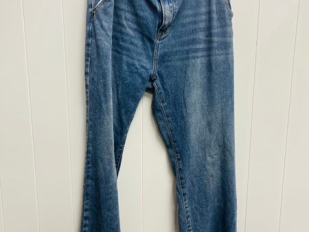 Jeans Wide Leg By Clothes Mentor In Blue Denim, Size: Xl Cheap