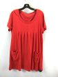 Dress Casual Short By Roamans In Red, Size: M Hot on Sale