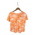 Top Short Sleeve Basic By Old Navy In Orange & White, Size: S Supply