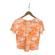 Top Short Sleeve Basic By Old Navy In Orange & White, Size: S Supply