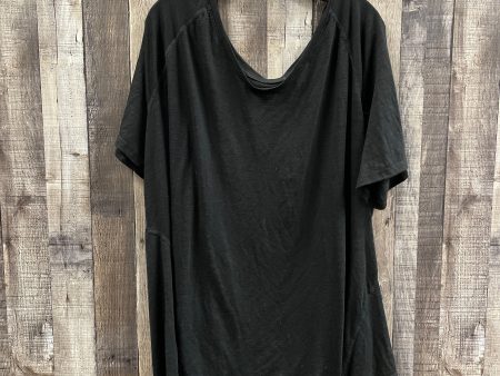 Top Short Sleeve By Terra & Sky In Black, Size: 3x Online