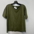 Top Short Sleeve By Talbots In Olive, Size: S on Sale