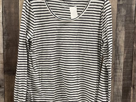 Top Long Sleeve By Loft In Striped Pattern, Size: L Supply