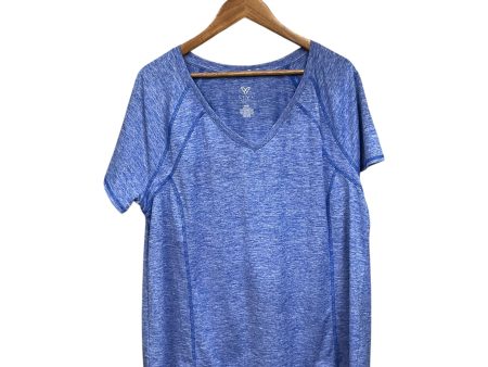 Athletic Top Short Sleeve By Livi Active In Blue, Size: 1x Online Sale