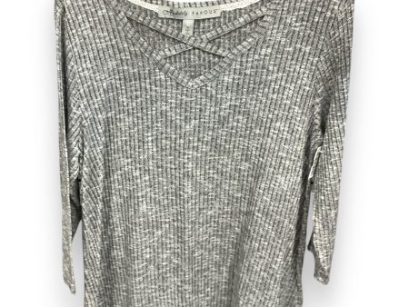 Top 3 4 Sleeve By Absolutely Famous In Grey, Size: 1x Online now