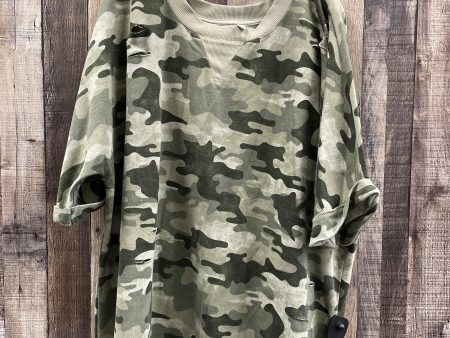 Top Short Sleeve By Cato In Camouflage Print, Size: 3x Online Sale