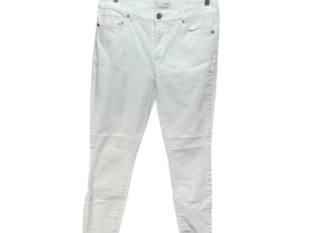 Jeans Skinny By Loft In White, Size: 4 For Discount