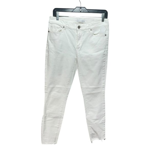 Jeans Skinny By Loft In White, Size: 4 For Discount