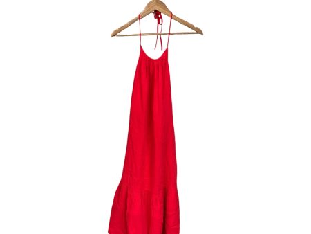 Dress Casual Midi By Loft In Red, Size: S Sale