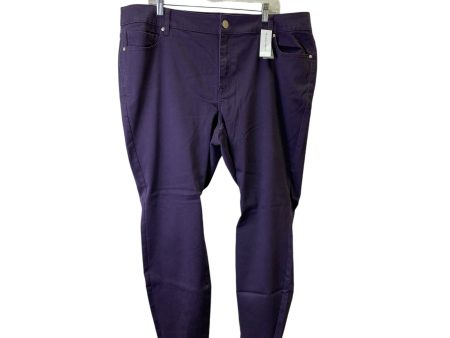 Jeans Skinny By Lane Bryant In Purple, Size:22 Fashion