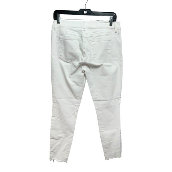 Jeans Skinny By Loft In White, Size: 4 For Discount