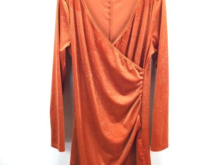 Dress Party Midi By Clothes Mentor In Orange, Size: Xl For Cheap