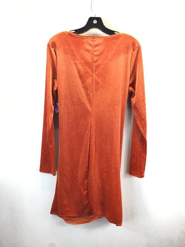 Dress Party Midi By Clothes Mentor In Orange, Size: Xl For Cheap