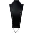 Black & Clear Bead Layered Necklace By Unbranded Online Hot Sale