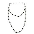 Black & Clear Bead Layered Necklace By Unbranded Online Hot Sale