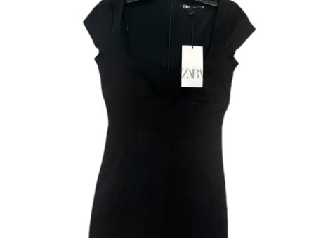 Dress Casual Midi By Zara In Black, Size: Xs Sale