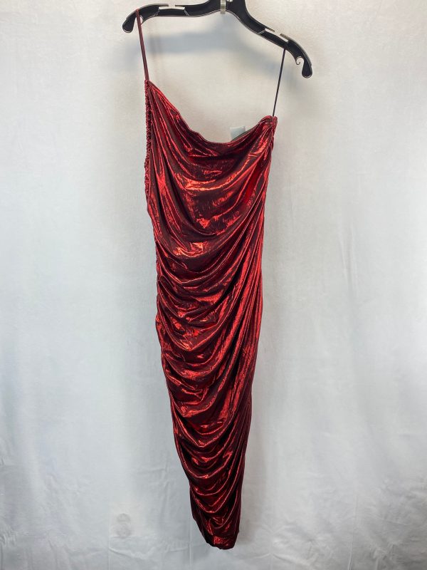 Dress Party Midi By Fashion Nova In Red, Size: 2x For Cheap