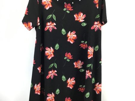 Dress Casual Midi By Poof In Flowered, Size: Xl Online Sale