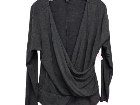 GREY TOP LS by ANN TAYLOR Size:L For Cheap