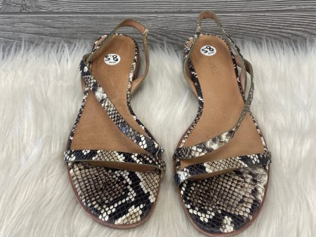 Sandals Flats By Madewell In Snakeskin Print, Size: 8.5 For Sale