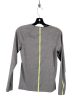 Athletic Top Long Sleeve Collar By Nike In Grey, Size: S Online