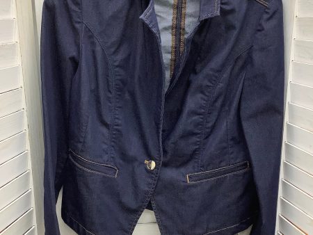 Jacket Denim By Chicos In Blue Denim, Size: 0 Hot on Sale