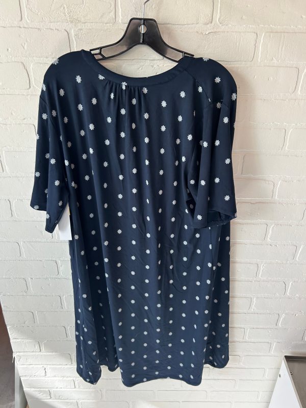 Dress Casual Midi By J. Jill In Blue & White, Size: Xl Fashion