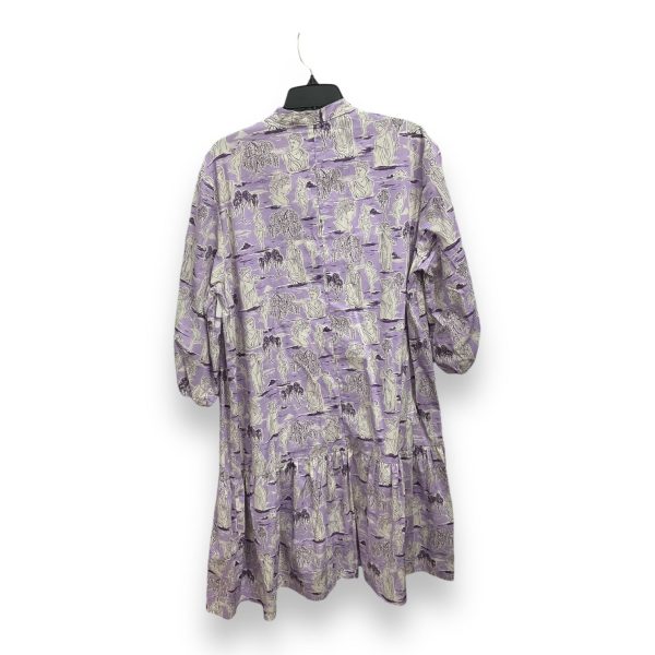 Dress Casual Midi By Clothes Mentor In Purple, Size: Xl Discount