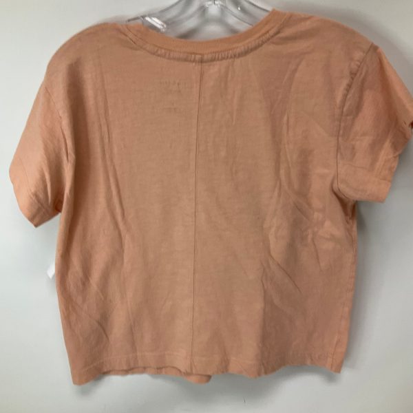 Top Short Sleeve By Pilcro In Peach, Size: M on Sale