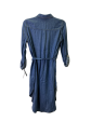 Dress Casual Midi By Nygard Peter In Blue, Size: S Online Sale