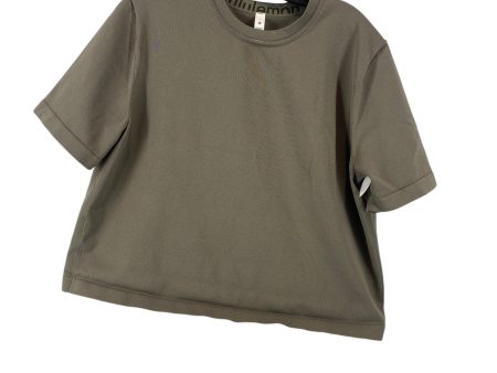 Athletic Top Short Sleeve By Lululemon In Green, Size: L For Sale