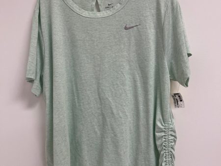 Athletic Top Short Sleeve By Nike In Green, Size: 1x Online Sale