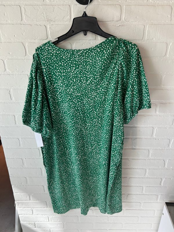 Dress Casual Midi By J. Jill In Green & White, Size: Xl Sale