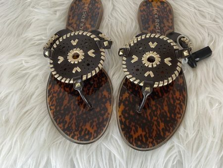 Sandals Designer By Jack Rogers In Animal Print, Size: 10 on Sale