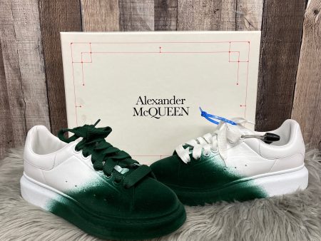 Shoes Luxury Designer By Alexander Mcqueen In Green & White, Size: 8 Discount