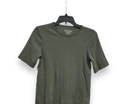 Top Short Sleeve Basic By Chicos In Green, Size: Xs Discount