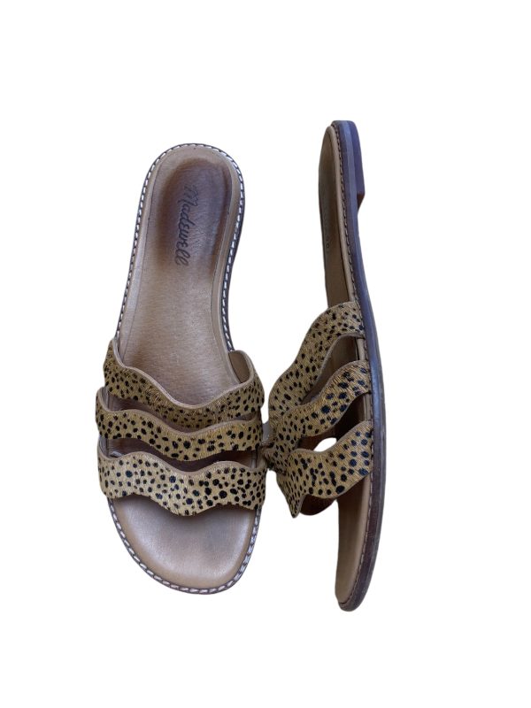 Sandals Flats By Madewell In Animal Print, Size: 8 Discount