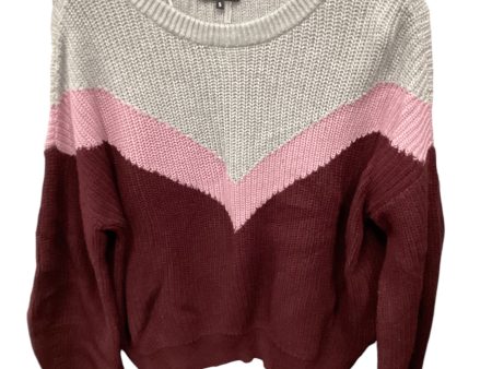 Sweater By 1.state In Grey & Red, Size: S Cheap